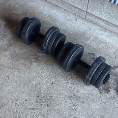 ダンベルとベンチセットです。の画像