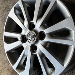 傷小　日産純正14インチアルミ　1本の画像