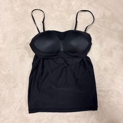 1度洗濯のみ未着用　ユニクロ　UNIQLO　エアリズムコットンブラチューブトップ　Sサイズ　ブラックの画像