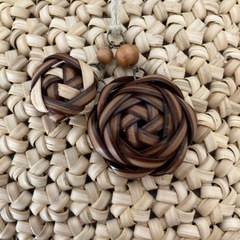 ラタンカゴバッグの画像