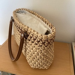 ラタンカゴバッグの画像