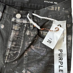 希少新品未使用 タグ付 Purple Brand P001 イリデセント W29の画像