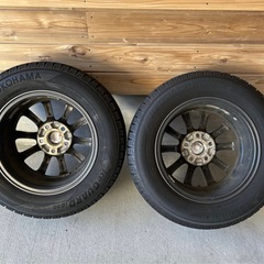 値下げしました。ミニバンスタッドレス美品 社外アルミ195/65R15 4本セットの画像