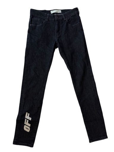 OFF-WHITE ブラックデニムジーンズ 32 メンズ　美品　ストリート