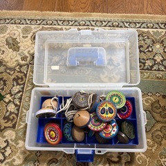 レトロ　昭和50年代のコマいろいろ　ケース付の画像