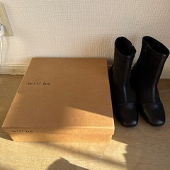 新品未使用　ショートブーツ　Ｌサイズの画像