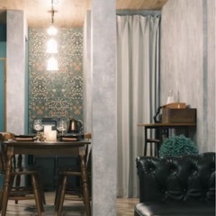 遮光3級・防炎・50サイズカーテン (パレット3 グレー 100X220X1） 1枚の画像