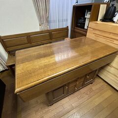 天然木ダイニングセット【浜本工芸製】の画像