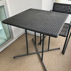 【PATIO PETITE】MAシリーズ ガーデンテーブル＆チェア2脚セット（引き取り限定・値引き不可）の画像