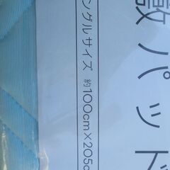 ☆SaraClean サラクリーン 敷きパッド 100×205cm◆ひんやり・サラサラ・衛生的の画像