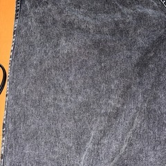 レディースデニム風ワイドパンツの画像