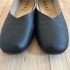 黒パンプス 24.5cmの画像