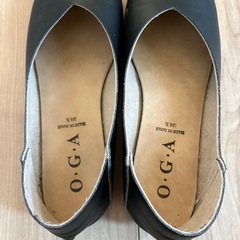 黒パンプス 24.5cmの画像