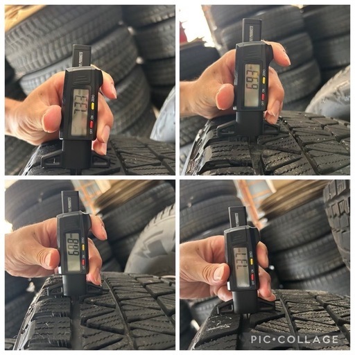 プラド ハイラックス サーフ 等 4本 社外 17インチ 7.5J +25 6H PCD 139.7 スタッドレス ブリヂストン ブリザック DM-V3 2022年 265/65R17