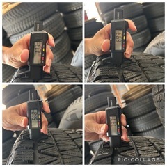 プラド ハイラックス サーフ 等 4本 社外 17インチ 7.5J +25 6H PCD 139.7 スタッドレス ブリヂストン ブリザック DM-V3 2022年 265/65R17の画像