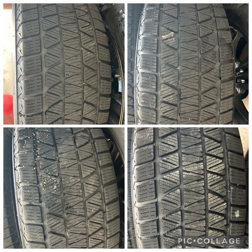 プラド ハイラックス サーフ 等 4本 社外 17インチ 7.5J +25 6H PCD 139.7 スタッドレス ブリヂストン ブリザック DM-V3 2022年 265/65R17