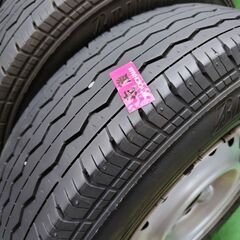 早いもん勝ち！！日産ADバン、プロボックス等！BRIDGESTONE RD-613 165R13LT 2018年製 溝十分 清掃済 ラップ保管 スチール4本セットの画像