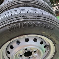 早いもん勝ち！！日産ADバン、プロボックス等！BRIDGESTONE RD-613 165R13LT 2018年製 溝十分 清掃済 ラップ保管 スチール4本セットの画像