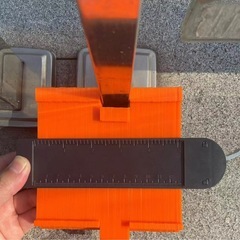 新品❤️ コンターゲージ 型取りゲージ 120mm 目盛り付き ロックタイプ ABS製の画像