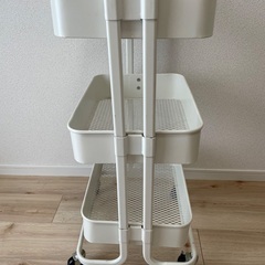 ニトリ　キッチンワゴン（白）の画像