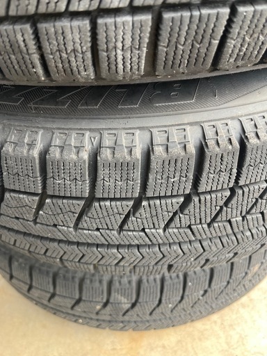 ブリヂストン VRX2 165/70R14 スタッドレス＋アルミホイール4本セット 溝7mm前後 PCD100