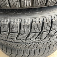 ブリヂストン VRX2 165/70R14 スタッドレス＋アルミホイール4本セット 溝7mm前後 PCD100の画像