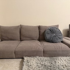 3人がけローソファ×2の画像