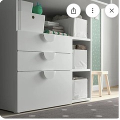 オムツ替え台付き収納家具の画像