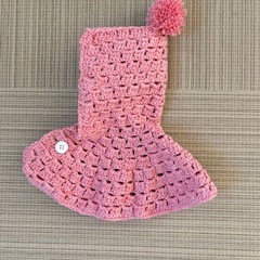 手編み ベビー帽子の画像