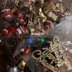 クリスマス　大量　クリスマスオーナメント　クリスマスツリー　飾り　体力　　大量　サンタの飾り　の画像