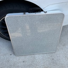 キャプテンスタッグ（CAPTAIN STAG）のオリバー アルミツーウェイテーブル〈M〉(アジャスター付) 120×60cmの画像