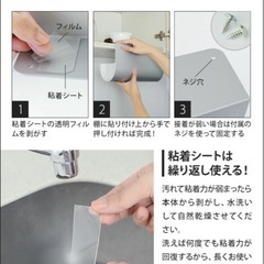 キッチンペーパーホルダー シルバー の画像