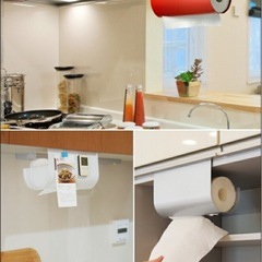 キッチンペーパーホルダー シルバー の画像