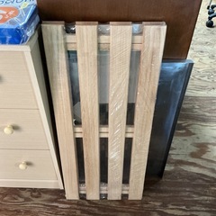 押し入れに最適❗️天然木🪵桐押し入れすのこ2枚組4枚打ち幅約33cm長さ約75cm厚み約3cm新品•未開封✨の画像