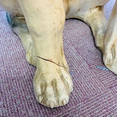 　⭐️昭和レトロ⭐️ドーベルマン　　実寸大？？？　陶器製の画像