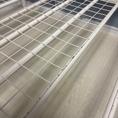 2段ベッド スチール 白ホワイト シングルの画像