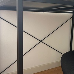 デスク　チェア　椅子　黒ガラスの画像