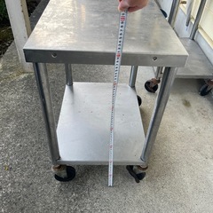 ステンレス作業台　キャスター付き　2個セットの画像
