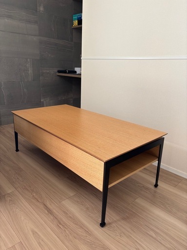 ニトリ昇降式デスク／両サイド収納付