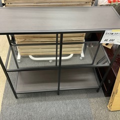 ガラス棚　スチールラックの画像