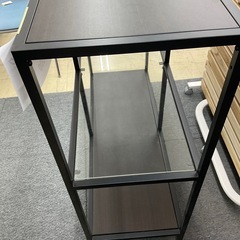 ガラス棚　スチールラックの画像