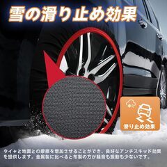 【新品未使用】布製タイヤチェーン Ｓサイズ(軽自動車等に)　スノーソックスの画像