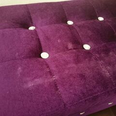 ベロアスツールアンティーク家具の画像