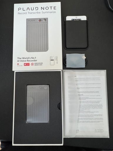 「PLAUD NOTE ブラック」 2、3回使用