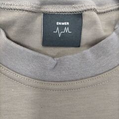 ENMER エンマー トレーナー スウェット ベージュ 刺繍ロゴ サイズ3 L相当 朝倉海 プロデュース シンプル 251202-4Tの画像