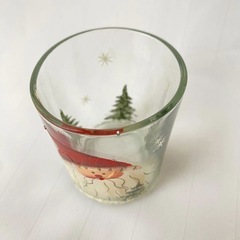 ヨーロッパのクリスマス市購入 サンタ キャンドルホルダー 鉢の画像