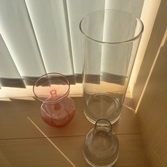 ガラス　フラワーベース　花瓶の画像