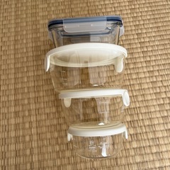 ハリオ　IKEA ガラス製タッパーの画像