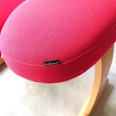 【良品】バランスチェアイージー　サカモトハウス 　レッドの画像