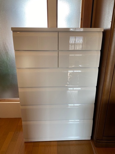 ニトリハイチェストW884×D418×H1387 (てぃも) 喜志の収納家具《タンス